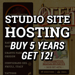 Studio Site Hosting 12 Years For The Price Of One